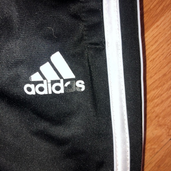 ADIDAS Kids 16 Black Classic 3 Stripe Joggers Pants Sweatpants - Picture 3 of 8